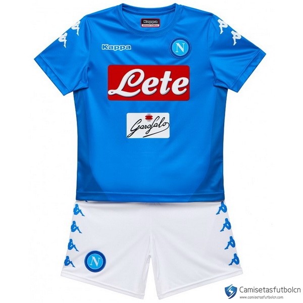 Camiseta Napoli Primera equipo Niños 2017-18 Azul